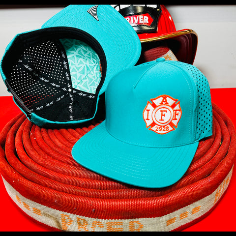 5 Panel Flat Teal Hat