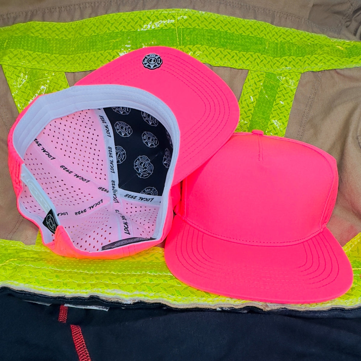 5 Panel Flat Neon Pink Blank