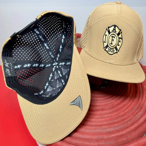 7 Panel Flat Khaki Hat