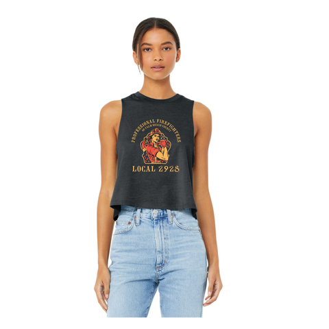 Dark Heather Women's Crop Top