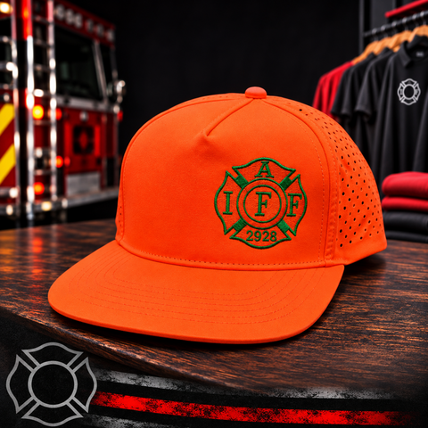 5 Panel Flat Neon Orange Hat