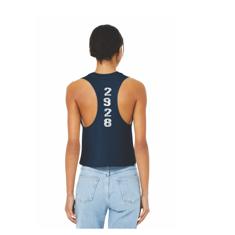 Navy Women's Crop Top